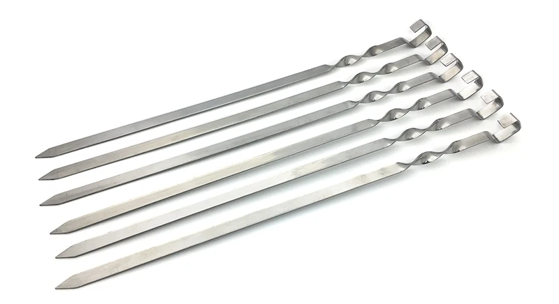stainless bbq skewers  (2)