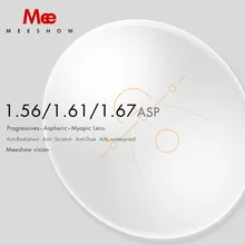 1,56 1,61 1,67 1,74 прогрессивные линзы CR-39 смолы Асферические стекла линзы близорукость дальнозоркость многофокусные оптические линзы