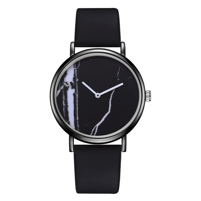 Fashion Creative PU Sport Business Quartz Watches Women Concise And Easy Marble Fashion Creative PU Sport Business Quartz Watches Women Concise And Easy Marble