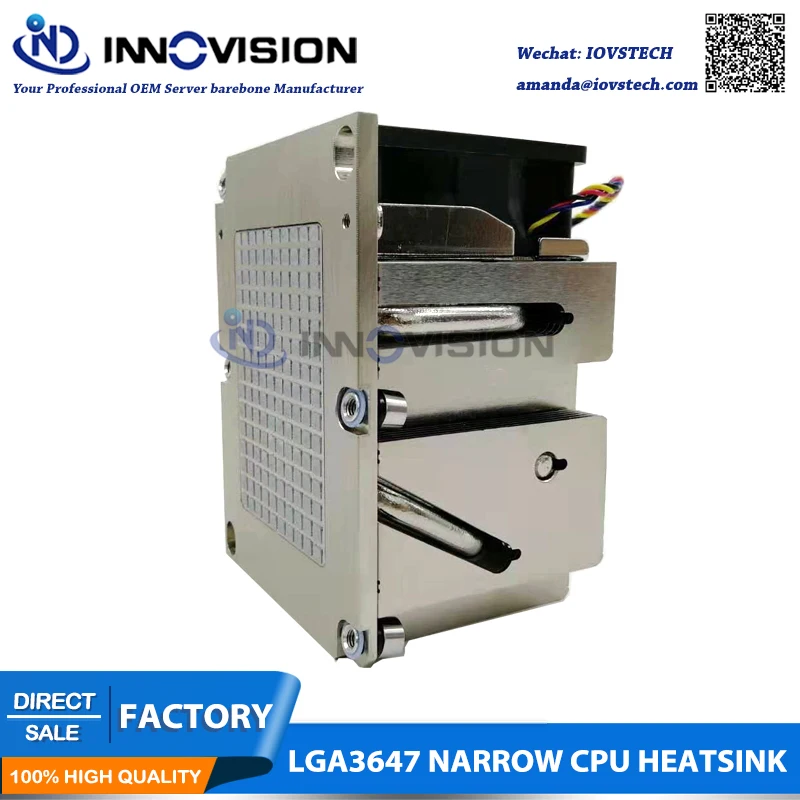 LGA3647 узкий 2u радиатор для 2u/3u/4u/рабочая станция сервер тепловой процессор кулер 3647-2UCAN