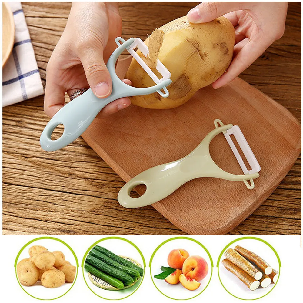

Peeler&Slicer Stainless Steel Blade Unique assemble Design Picnic Outdoor Salad Cutter Creative Fruit &Vegetable Tool L2