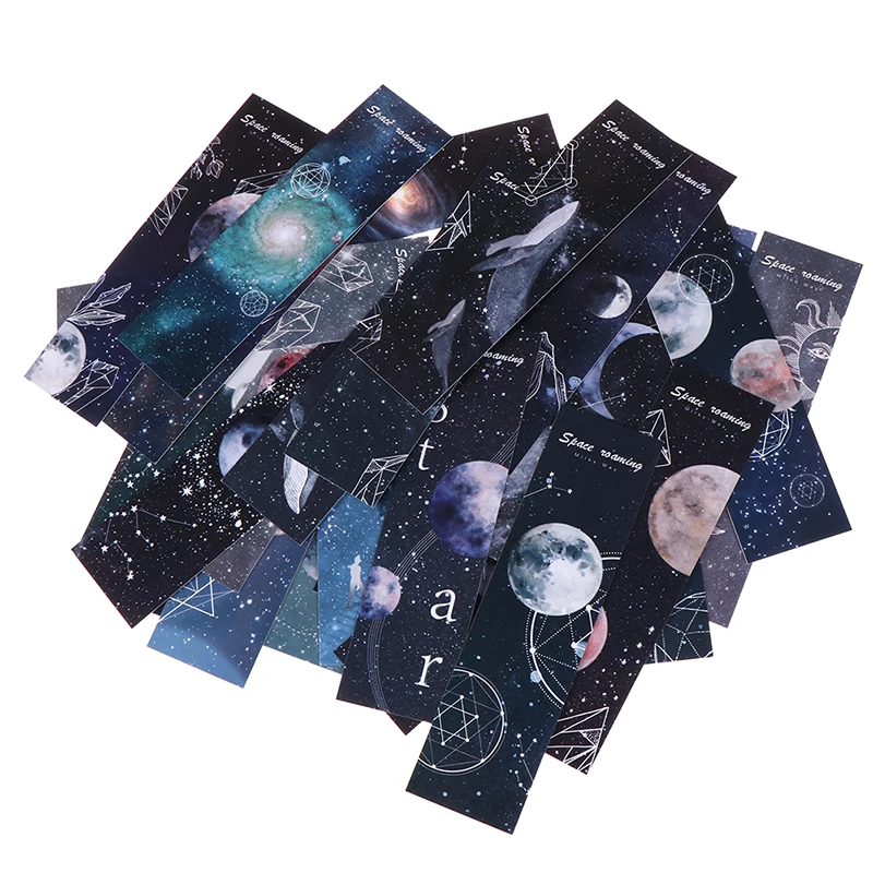 30 шт космическая бумага Cartoon мультфильм for для книг/поделиться/Книжные маркеры/закладки для книг/канцелярские принадлежности Подарочная канцелярская карточка