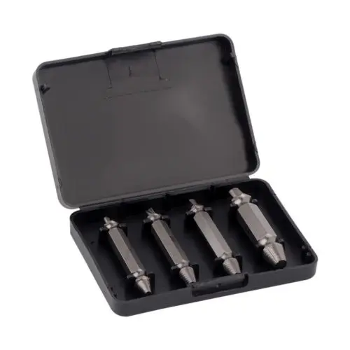 4pcs Carpenters Screw&Bolt Extractor Guide Drill Removal Broken Bolts Easy Out Double Side Bolt Stud Screw Remover Extractors 4pcs Carpenters Screw&Bolt Extractor Guide Drill Removal Broken Bolts Easy Out Double Side Bolt Stud Screw Remover Extractors