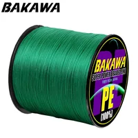 BAKAWA  4 Braided Fishing Line   Length:300m/330yds  Diameter:0.2mm-0.42mm,size:10-85lb Japan PE braided line  Floating Line 1