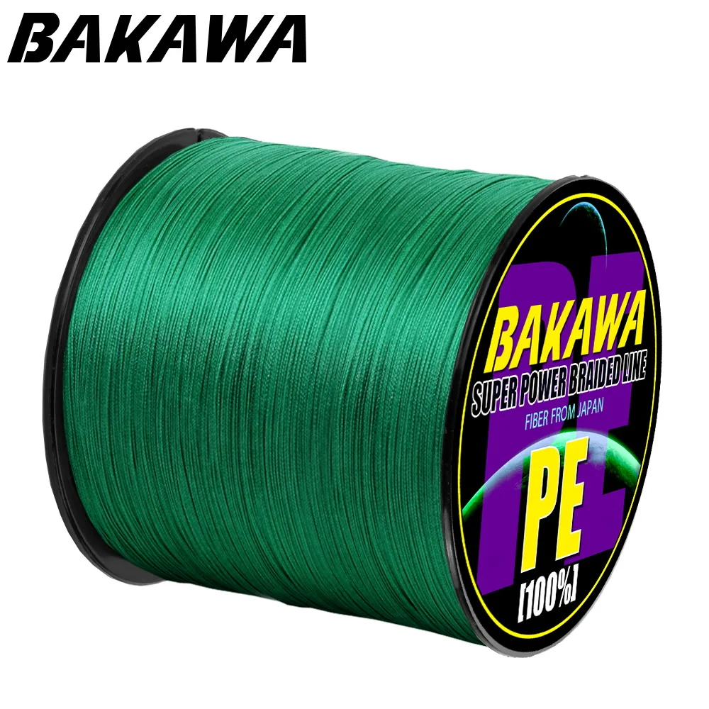 BAKAWA 4 مضفر خيط صنارة الصيد طول: 300 m/330yds القطر: 0.2 مللي متر-0.42 مللي متر ، حجم: 10-85lb اليابان PE مضفر خط العائمة خط