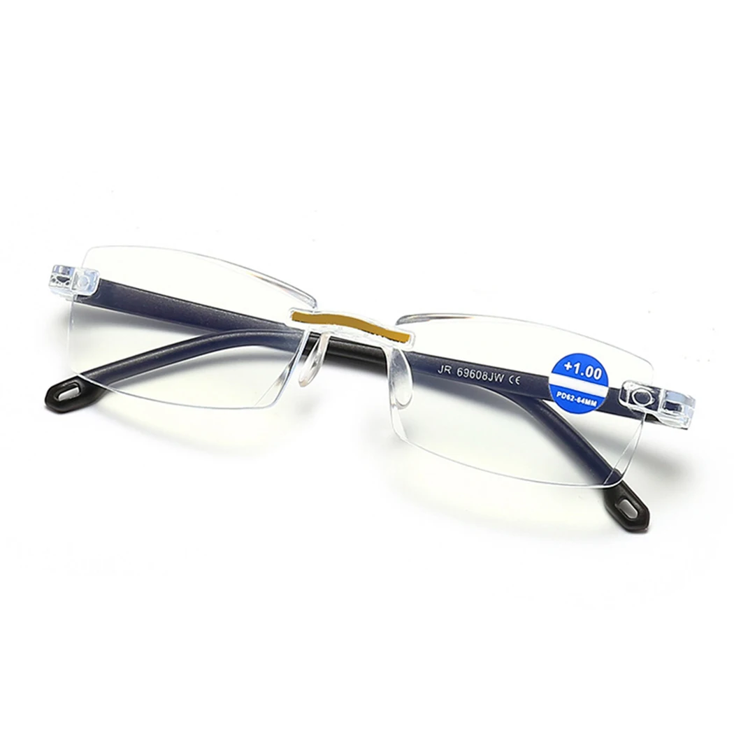 Rimless Presbyopia Reading Glasses Unisex Women Men Optical Computer Anti-Reflective Reader Eyewear Blue Light Blocking |