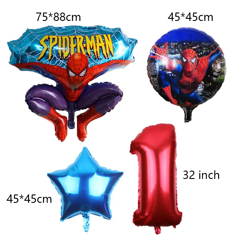 6pcs/lot Spiderman Balloon 32 inch Number Balloon Set Spiderman Party Inflatable Helium Foil Balloons Birthday Party Decoration 6pcs/lot Spiderman Balloon 32 inch Number Balloon Set Spiderman Party Inflatable Helium Foil Balloons Birthday Party Decoration