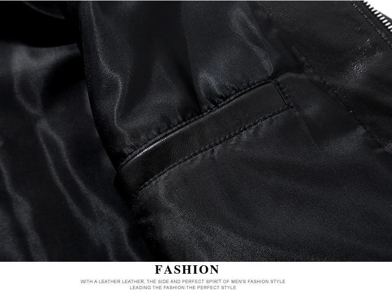 Flash Deal TEXIWAS Autumn Plus size Genuine Leather Jacket Men stand Sheepskin real leather jacket zip coat male Biker jacket outerwear 8 Flash Deal TEXIWAS Autumn Plus size Genuine Leather Jacket Men stand Sheepskin real leather jacket zip coat male Biker jacket outerwear 8