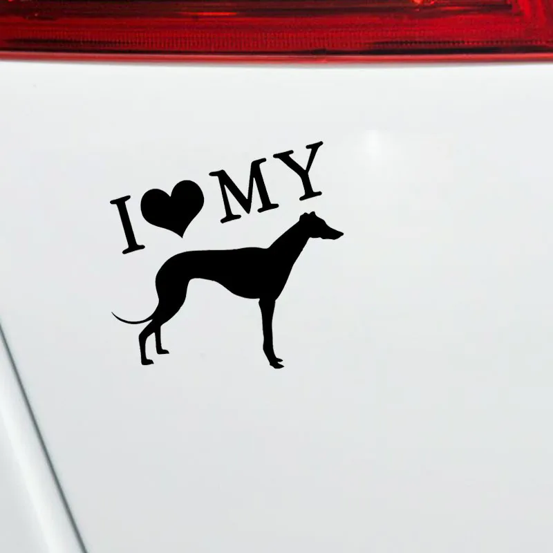 14 см * I Love My Pet Greyhound украшение для стекла автомобиля крутая графическая