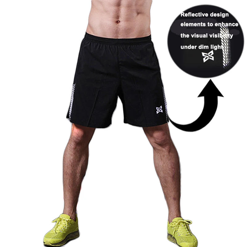 mens lined gym shorts