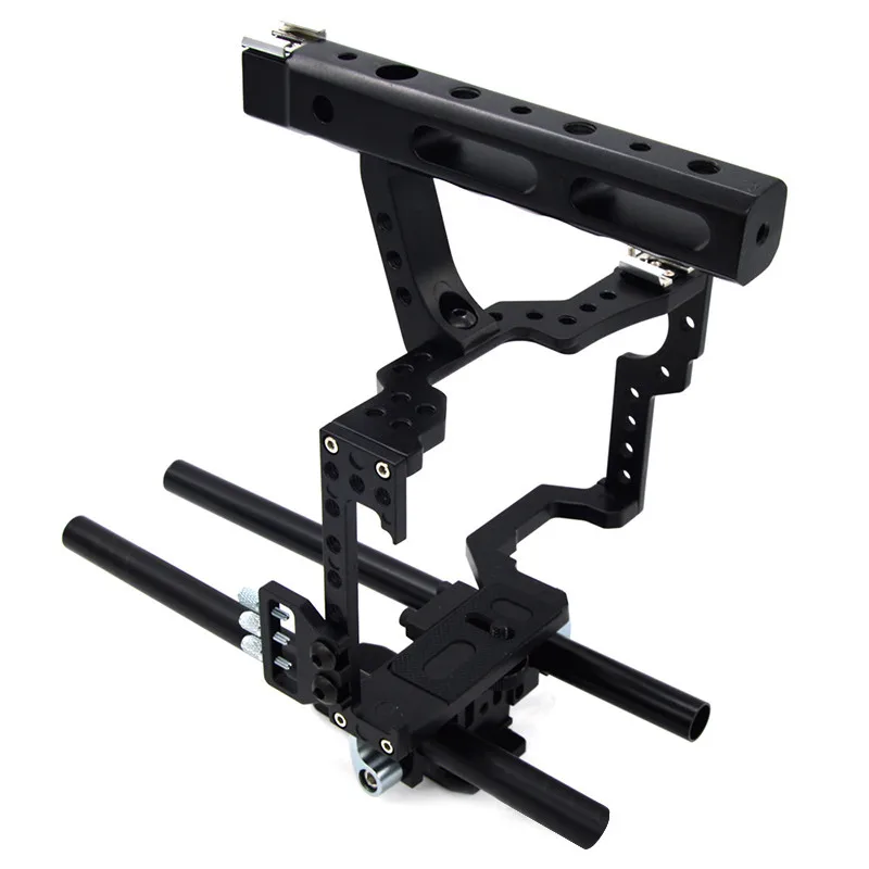 DSLR Rod Rig Camera Video Cage Kit & Handle Grip VD 07 for Sony GH4 A7S