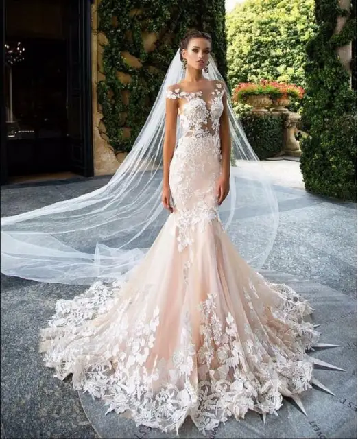 Wedding Dresses Unique Plus Size Gowns Blush Pink Fashion Dresses