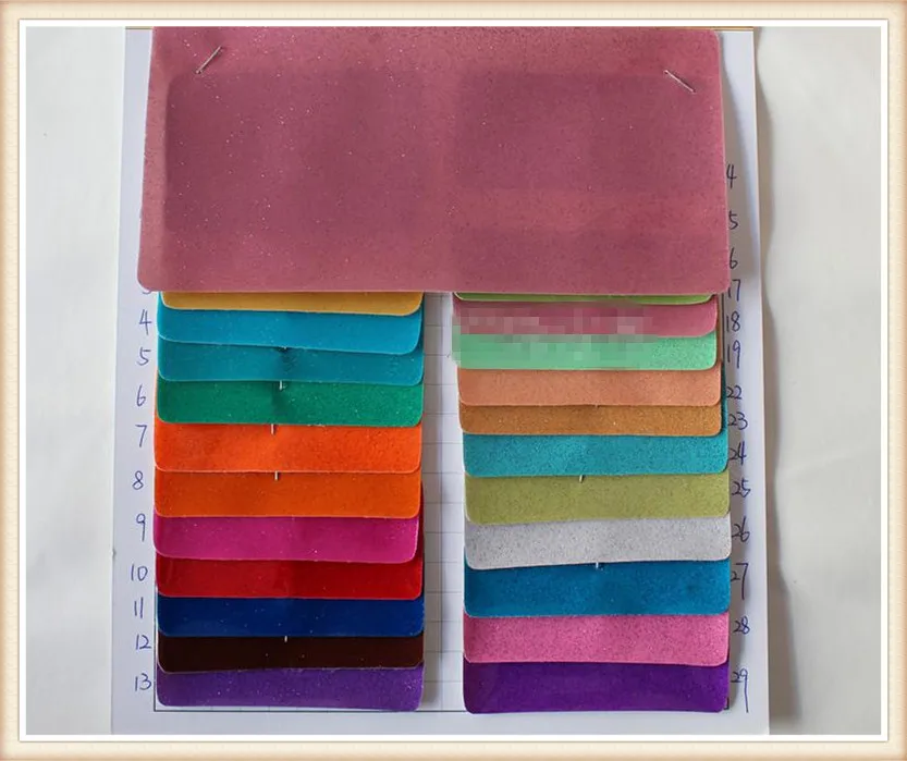 

New! 0.7mm Mirror glitter PVC synthetic leather fabric 29 color Smooth surface Suitable for decorative bag couro cloth