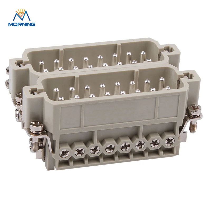 

HA-032-M, Bulkhead Mounting16A 250V Silver Plated Surface Screw Terminal Copper Alloy 32 Pin Male Connector