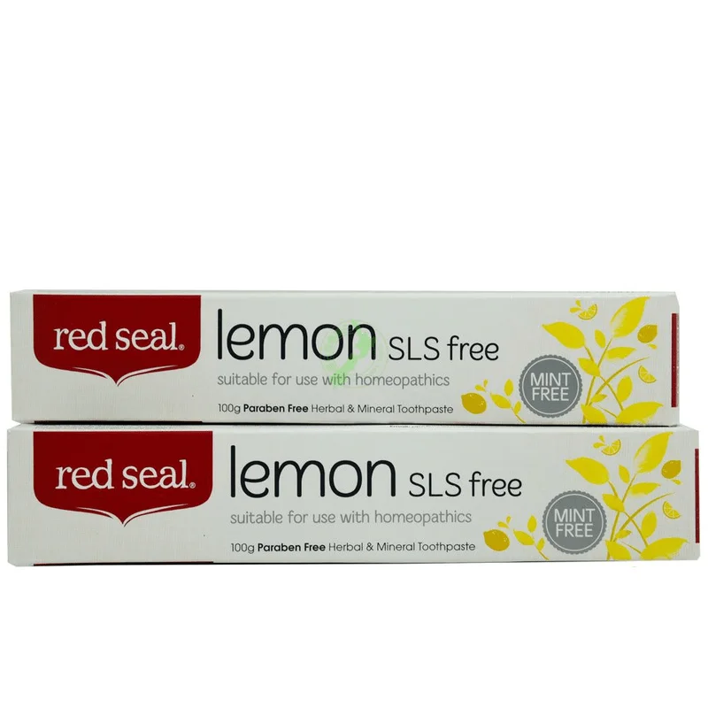 Newzealand Lemon SLS Free toothpaste2pcs натуральный освежающий Lemon вкус, с низким пенообразованием Поединки налета и распада, защитить рот и десны