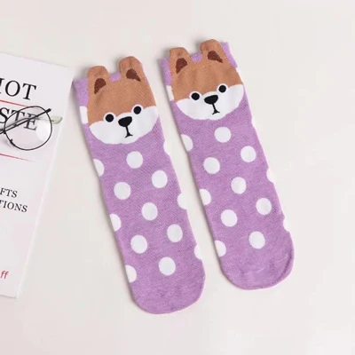 Arherigele/2 шт., 1 пара, милые женские короткие носки с мультяшными животными модные милые короткие забавные носки женские хлопковые короткие носки - Цвет: Style 15