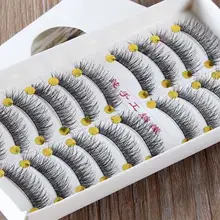 M14# Натуральные Черные Накладные ресницы, пучок крест-накрест «сделай сам» накладные ресницы в качестве, ручная работа, искусственные ресницы, искусственные ресницы для косметический блеск для губ, губной блеск с