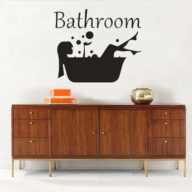 Buy Beauty Taking a Shower Bathroom Wall Stickers New