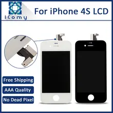 10PCS LOT Replacement Part For iPhone 4S LCD Display and Touch Screen Digitizer Assembly AAA Quality
