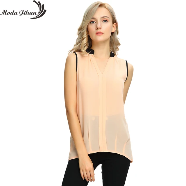 aliexpress buy moda jihan s blouses sleeveless aliexpress buy moda jihan s blouses sleeveless