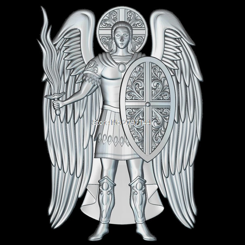 Saint Mihail (Arhanghelul) 3d модель для ЧПУ STL формат религия 3d рельеф модель STL маршрутизатор 3 оси гравер ArtCam Saint Mihail (Arhanghelul) 3d модель для ЧПУ STL формат религия 3d рельеф модель STL маршрутизатор 3 оси гравер ArtCam