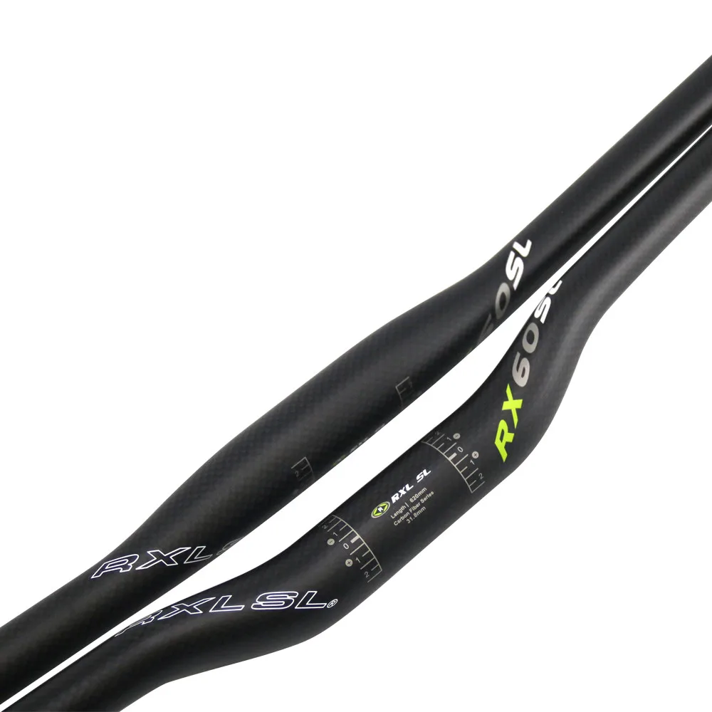 RXL SL ручки MTB 601-700 мм горизонтальный/ласточкообразный руль углеродный мотоциклетный руль 3K матовый 31,8 мм велосипедный руль