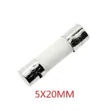 100 шт. 5X20 мм F 1A 2A 3A 4A 5A 6A 8A 10A 250 V 15A 20A 250 V Быстрый плавкий предохранитель Керамика предохранитель 5*20