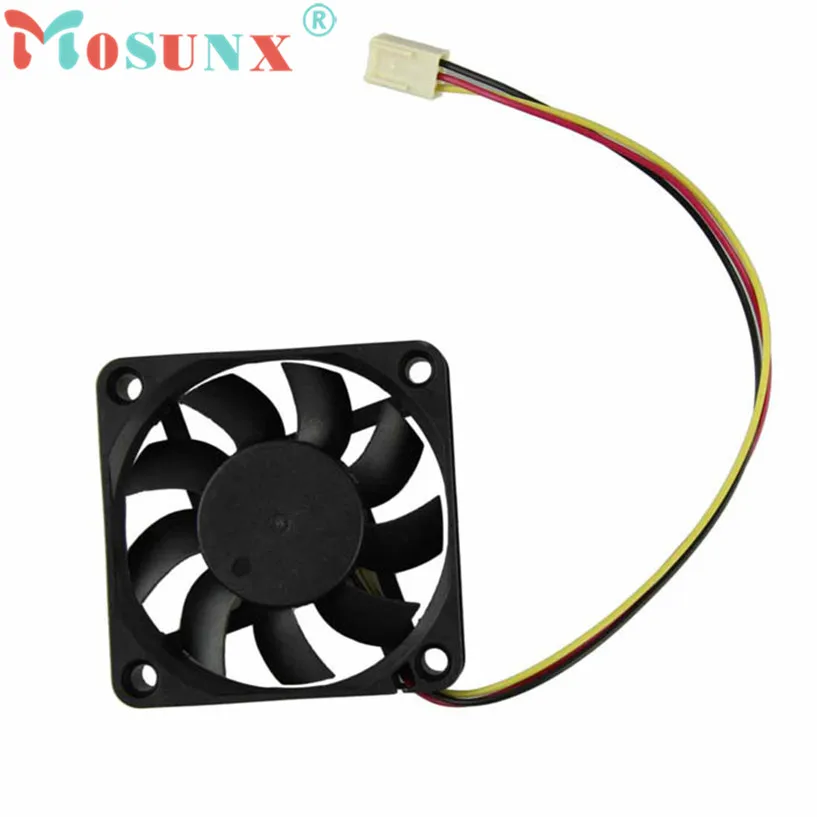 

NEW Mecall 60mm PC CPU Cooling Fan 12v 3 Pin Computer Case Cooler Quiet Molex Connector wholesale Oct20