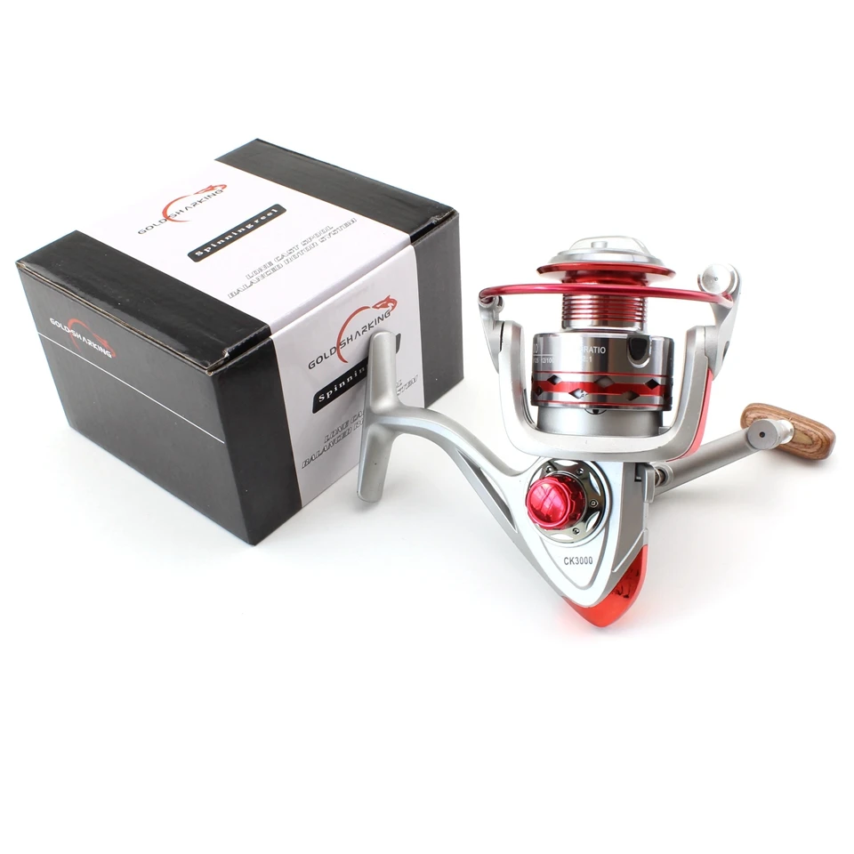 Carretel de Pesca Rolamentos de Esferas Nova Promoção! 12 Ck1000 7000 5.2: 1 Intercambiáveis Dobrável Handle Pesca Spinning Reel Fishing Reel 13 High Quality Esporte e Lazer