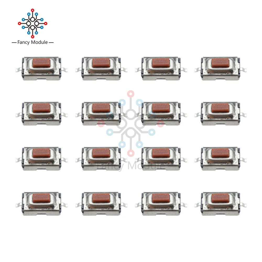 100 шт. 3X6X2,5 мм Тактильный кнопочный переключатель такт переключатель Микро переключатель 2 Pin SMD