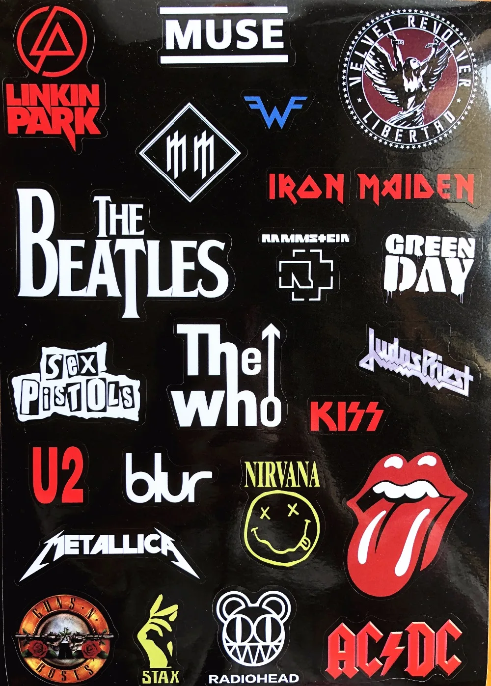 Rock Band Music Theme Laptop Sticker for Macbook Decal Pro Air Retina 11\ Rock Band Music Theme Laptop Sticker for Macbook Decal Pro Air Retina 11\