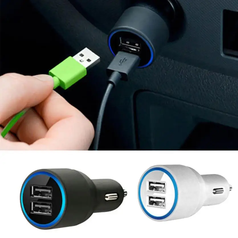 Original Universal 4.2 A Mini Dual 2 Port Usb Car Phone Charger Adapter