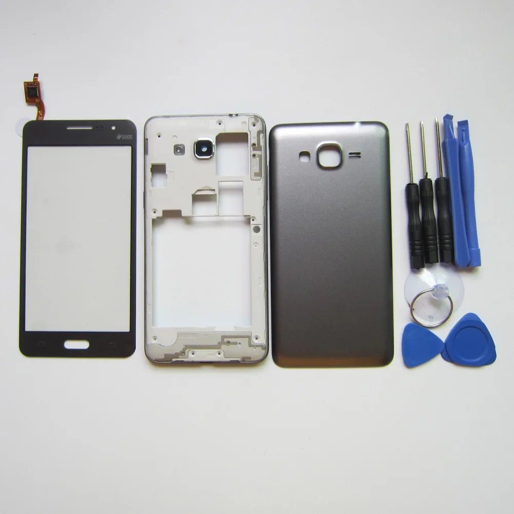 

For Samsung Galaxy G530 Full Housing Spare Parts Grand Prime G530H G530 Touch Screen + Middle Frame Bezel + Battery Cover + Tool