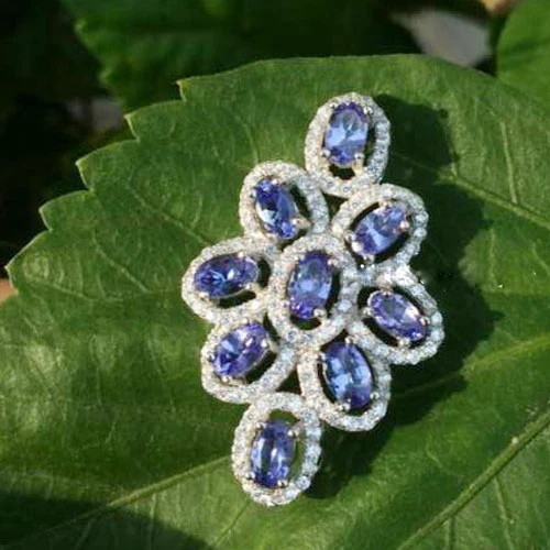 

Collares Collier Qi Xuan_Fashion Jewelry_Blue Stone Necklaces_s925 Solid Silver Pendant Blue Necklaces_Factory Directly Sales