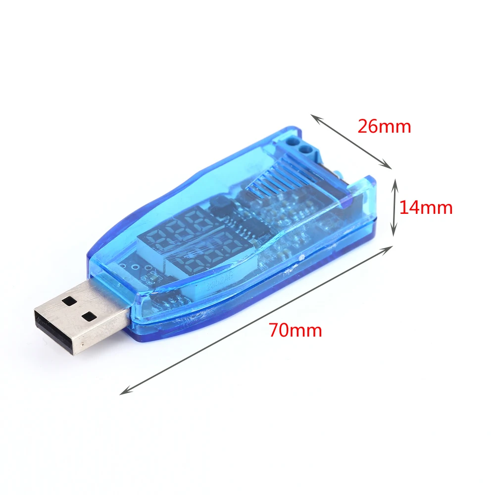 Понижающий блок питания USB красный зеленый дисплей Боковая кнопка напряжения и