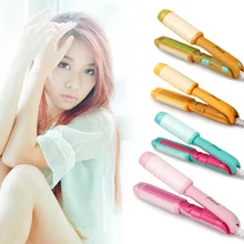 1 Набор, мини креативный корейский милый фруктовый Электрический Выпрямитель для волос и щипцы для завивки, портативные щипцы для завивки волос, маленький размер, волосы Str