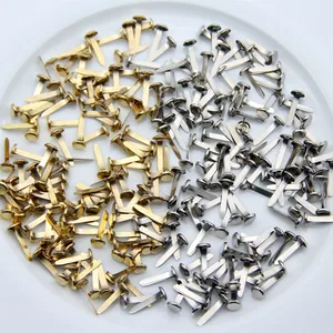 50 шт., 8*20 мм, разноцветные Круглые металлические украшения для рукоделия, домашний бумажный декор, скрапбукинг, украшение, застежка, рукоделие, Брэд для обуви - изображение