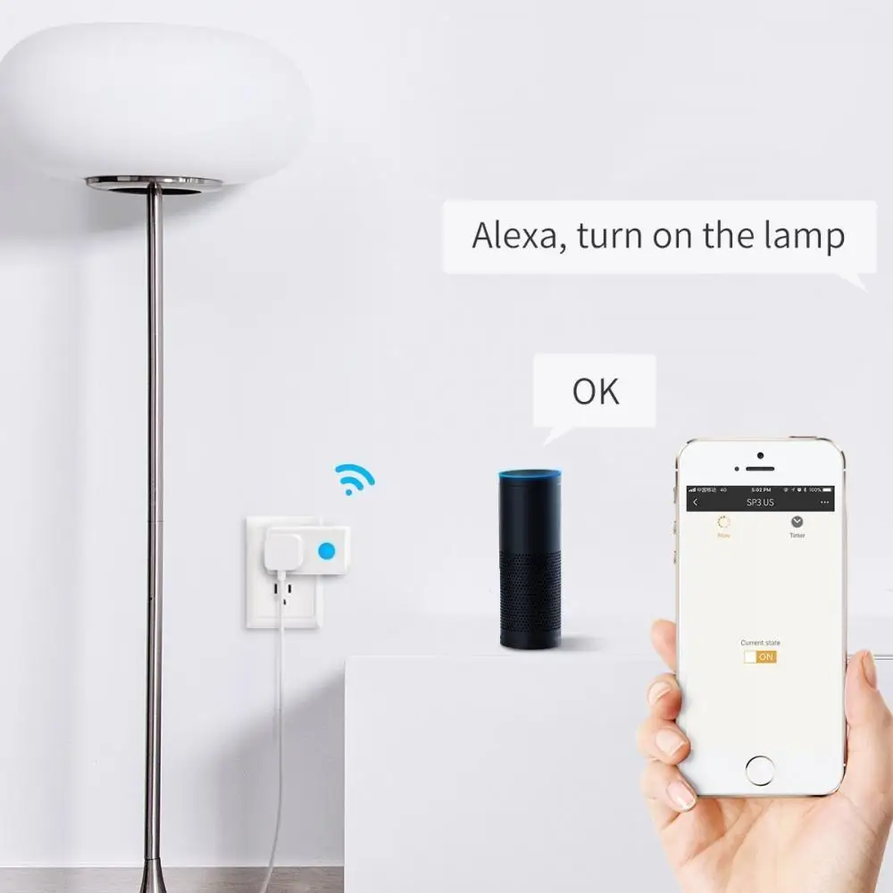 Комплект смарт розетки Broadlink SP3 SP3S SC1 Wi Fi для Alexa Google Home IFTTT США ЕС автоматизация