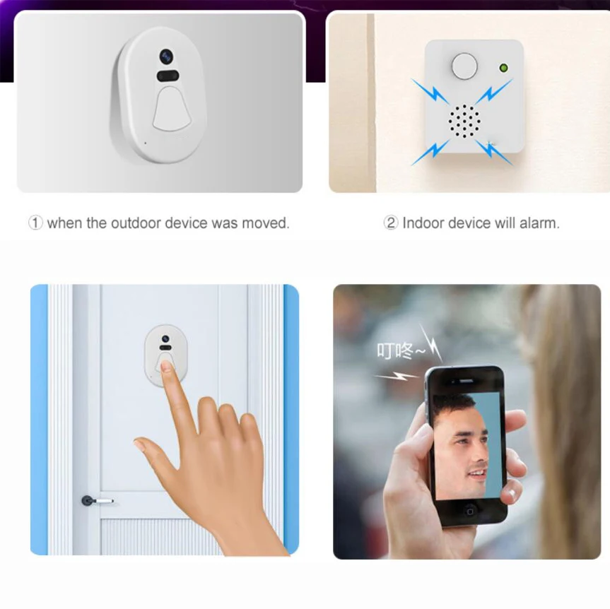Wifi Doorbell Camera Wireless IP Camera Wi fi Wifi Door Bell