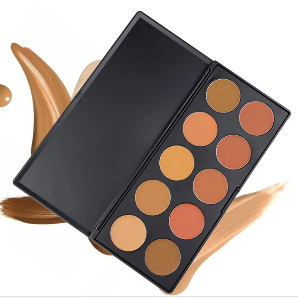 Black 200g 23x10.5 Concealer blush powder MIni 10 Colors Face Concealer