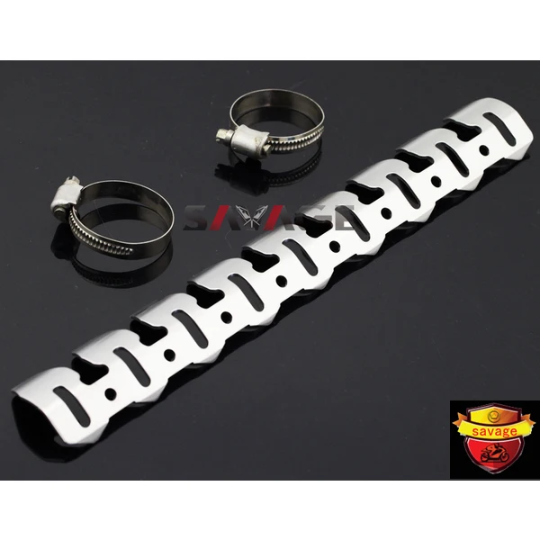 

Universal Front Manifolds Exhaust Shield Protector Cover Heat Protection Titanium For KTM 690 DUKE/SMC/Enduro 2008-2016