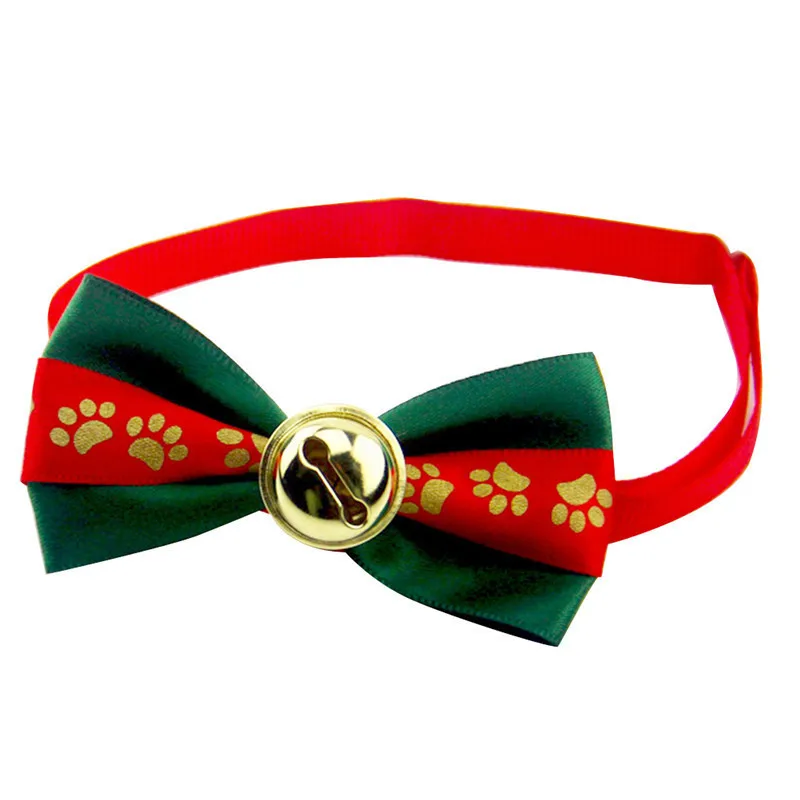 New arrival Christmas bell Collar Pet dog Bow Tie Necktie Collar with
