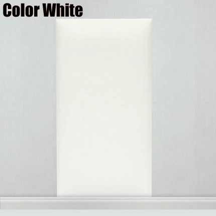 Акустические панели 16pcs40*40 см кожаная панель PU кожаная настенная панель acustico выбор изголовье ткани, особенность стены - Цвет: Color White