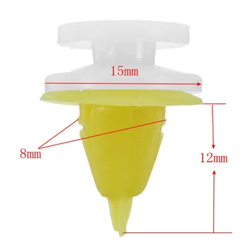 

50Pcs Car Interior Door Card Panel Plastic Clips for Renault Clio Megane Scenic Twingo