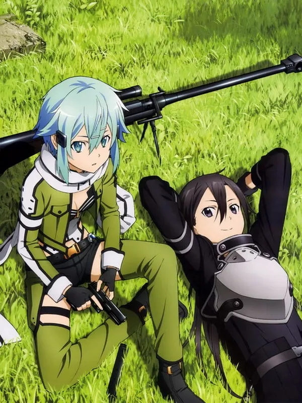 

Sword Art Online 2 Anime Kirito Sinon 150*200CM Single-layer Blanket #36772