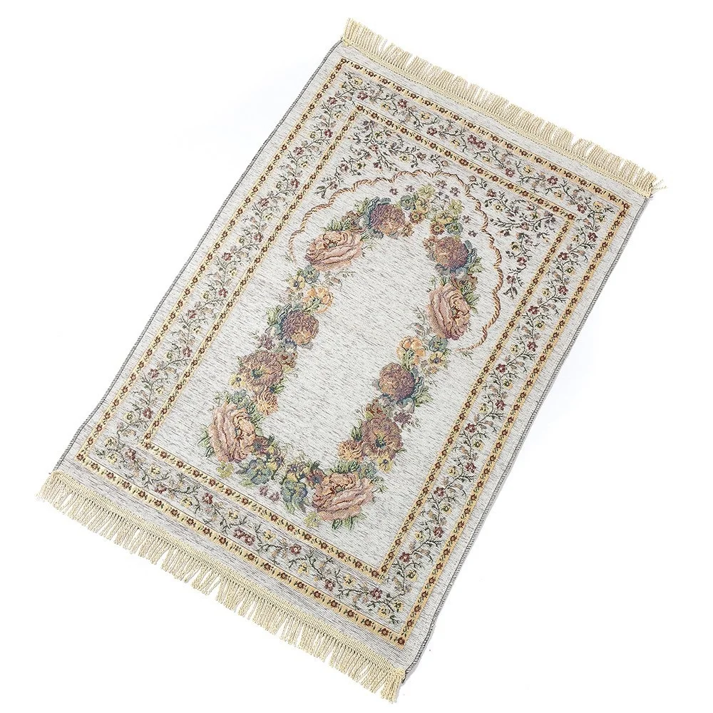 Прямая поставка цветок синель Исламская мусульманская молитва коврик салат Musallah молельный коврик ковер ковровое покрытие Banheiro Исламской коврик для молитвы