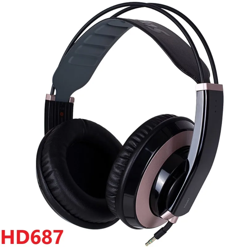 Superlux HD687 высококачественные Наушники Профессиональные полуоткрытые студийные стандартные динамические наушники мониторинг для диджеев глубокий бас