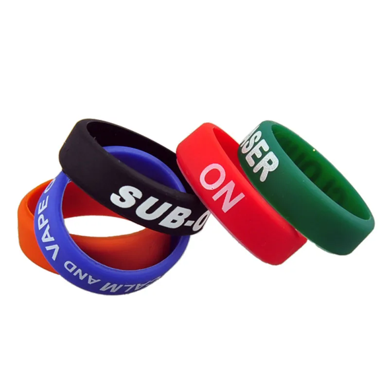 

Yunkang 10pcs Silicon Vape Bands RDA RBA Beauty Rings 22mm Decoration Protection Ring Silicon Non-Slip Rubber Band For MODs RDAs