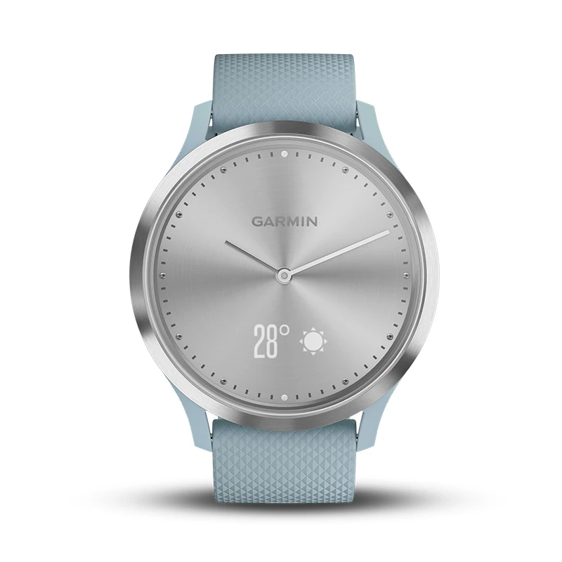 

GARMIN vívomove HR, Hybrid Smartwatch for Men and Women, Silver/Sea Foam