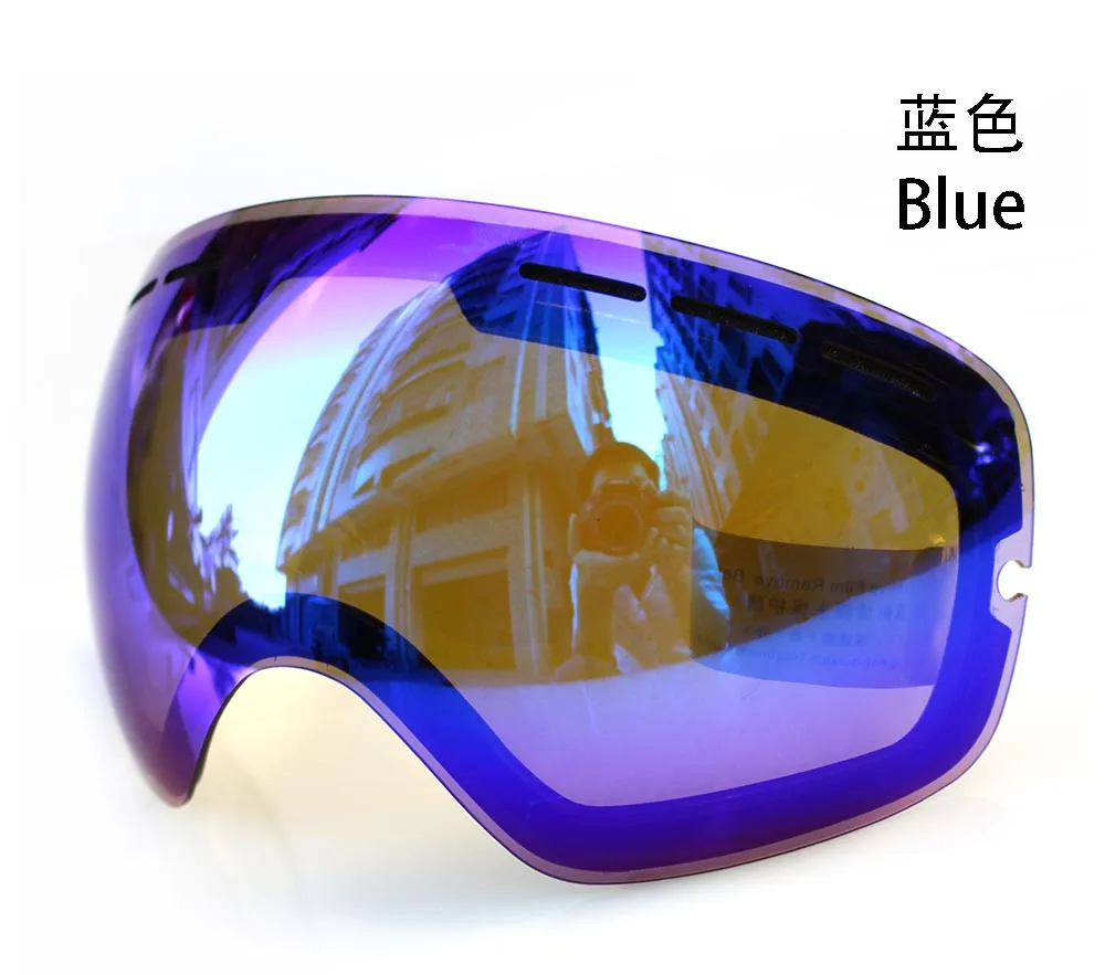 Lens for ski goggles COPOZZ GOG-201 anti-fog UV400 large spherical ski glasses snow goggles eyewear lenses